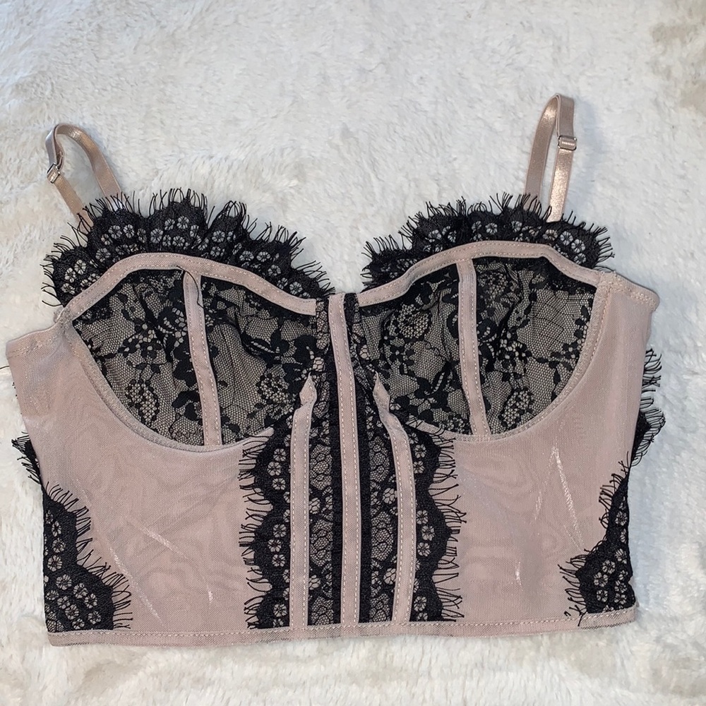 Medium Haute Monde Bralette corset style crop top